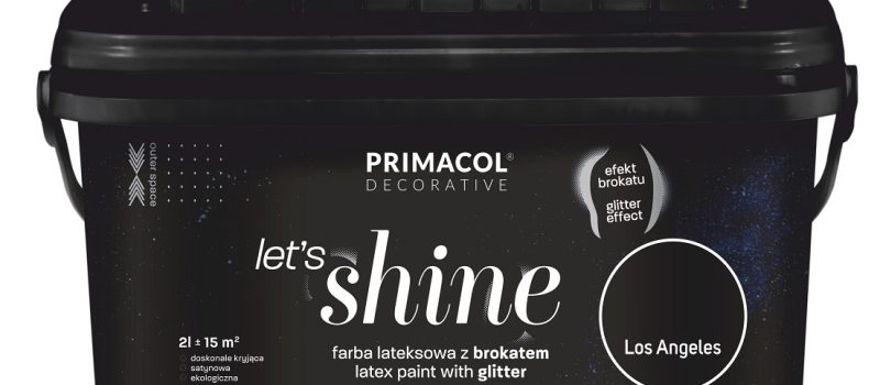 Farba dekoracyjna z brokatem Let’s Shine Primacol Decorative